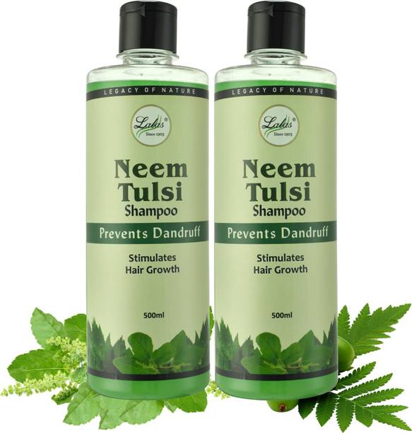 Lalas Neem Tulsi Shampoo For Men And Women Frizzy Hair 500ML Each | Pack Of 2
