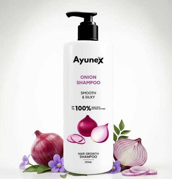 AYUNEX Onion Shampoo 250 ml Gentle Hair Cleanser for Everyday Use