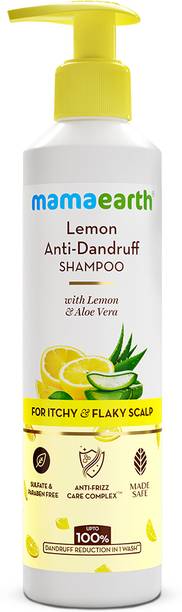 Mamaearth Lemon Anti-Dandruff Shampoo for Itchy & Flaky Scalp with Lemon & Ginger