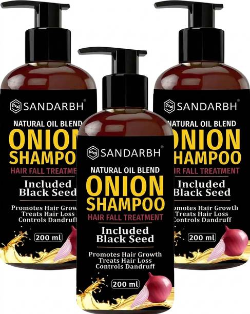 Sandarbh Onion & Black Seed Shampoo for Hair Fall Control and Scalp Care Treatment