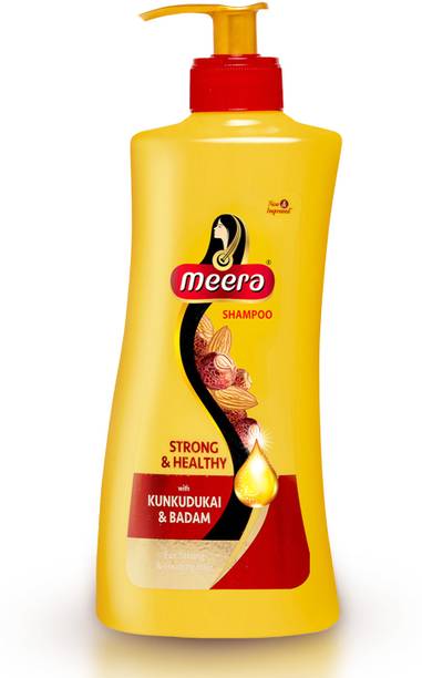 Meera Strong & Healthy Shampoo,With Kunkudukai & Badam,Unisex,Paraben Free