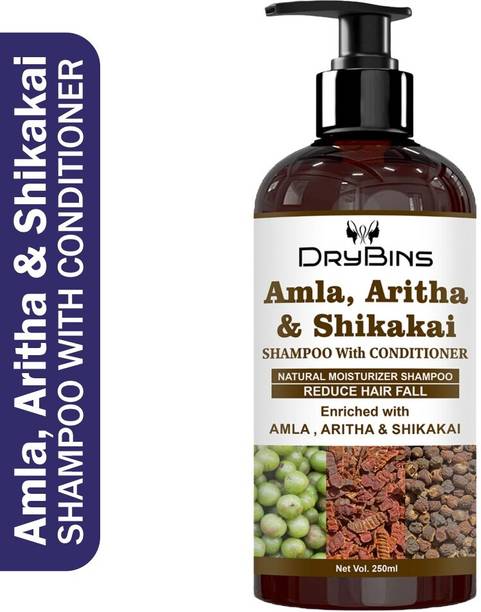 DRYBINS Amla Aritha & Shikakai Shampoo For All Hair Types