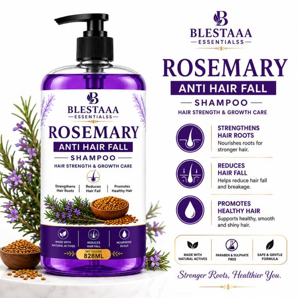 blestaaa essentialss Rosemary Anti Hair Fall Shampoo for Gentle Cleansing and Root Nourishment