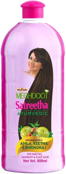 MEGHDOOT Ayurvedic Satreetha Shampoo for Dandruff and Scalp Acne, 800ml, Pack of 1