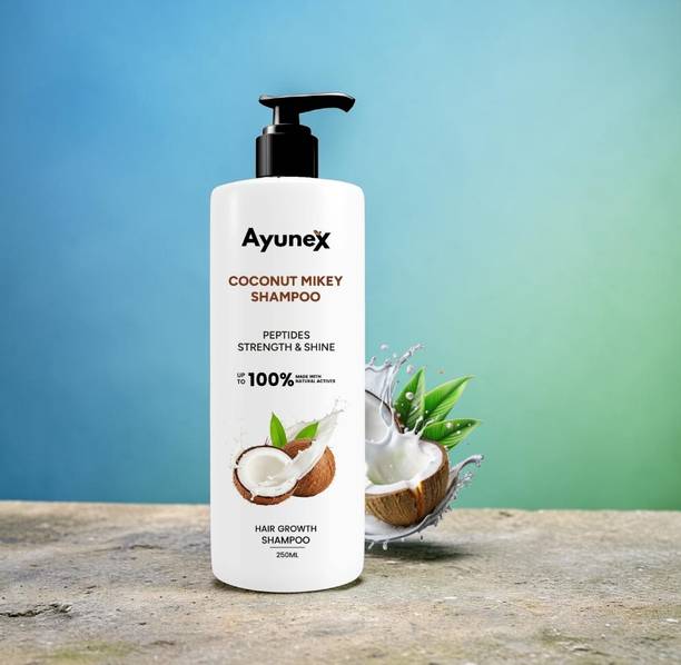 AYUNEX Coconut Milk Hair Shampoo 250ml for Healthy Looking Hair