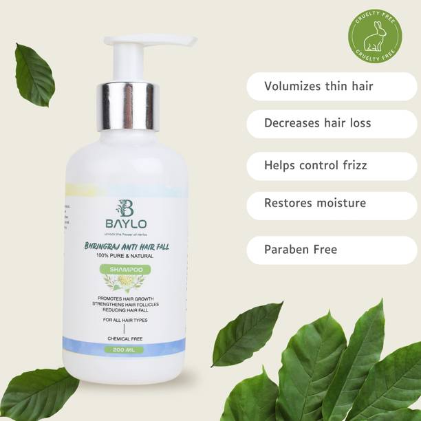 BAYLO Bhehringraj Shampoo for Damaged Hair Repair |SLS & Paraben Free