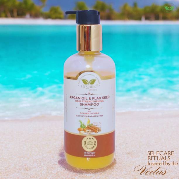 Organic Vedam Argan Oil & Flax Seed Hair Strengthening Shampoo