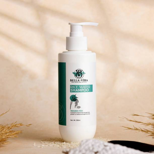 bella vira Rice water Shampoo for Hair fall & Reduce Breakage Hair 250 ml