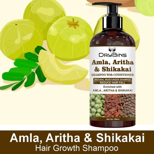 DRYBINS Amla Aritha Shikakai Shampoo With Conditioner For Hair Growth & Strong Hair