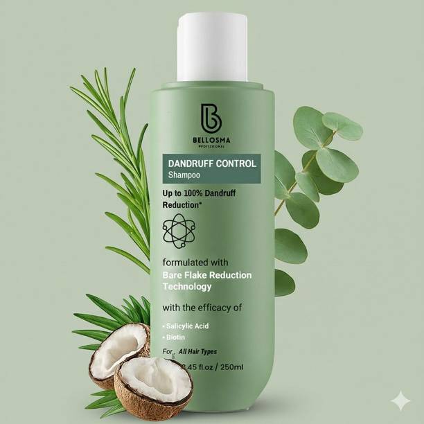 bellosma Dandruff Control Shampoo with Salicylic Acid & Biotin for All Hair Types | 250ml