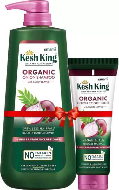Kesh King Onion Shampoo 600ml + Keshking Onion Conditioner 200ml