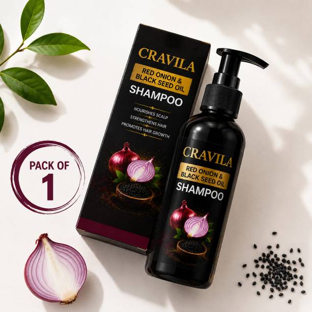 CRAVILA Hair Strength Onion Shampoo With Black Seed Oil Hair Care 300ml
