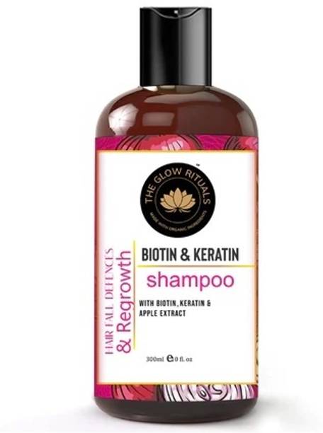 The Glow Rituals Biotin & Keratin Shampoo | Hair Shampoo | Anti-Dandruff Shampoo For Men & Women
