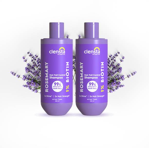 Clensta Rosemary Hair Fall Control Shampoo For Reducing Hair Loss (Pack of 2)