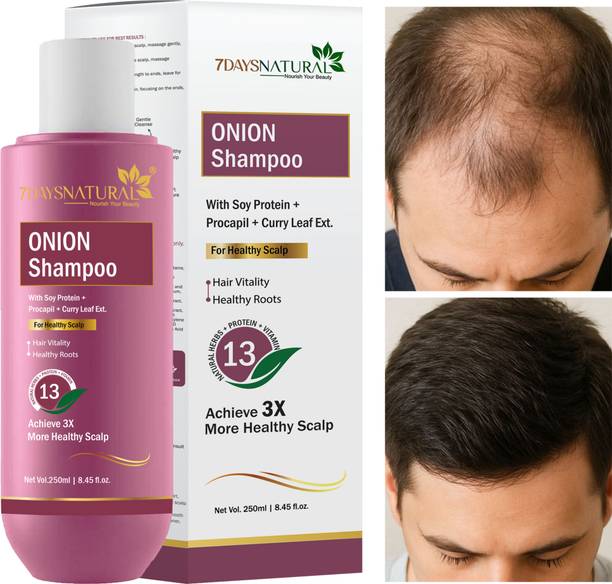 7days natural Onion Shampoo For Hair Growth anti hair fall dandruff control hair loss problem