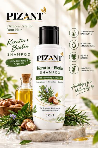 PIZANT Keratin Biotin Repair Shampoo for Women & Men | Promotes Hair Growth