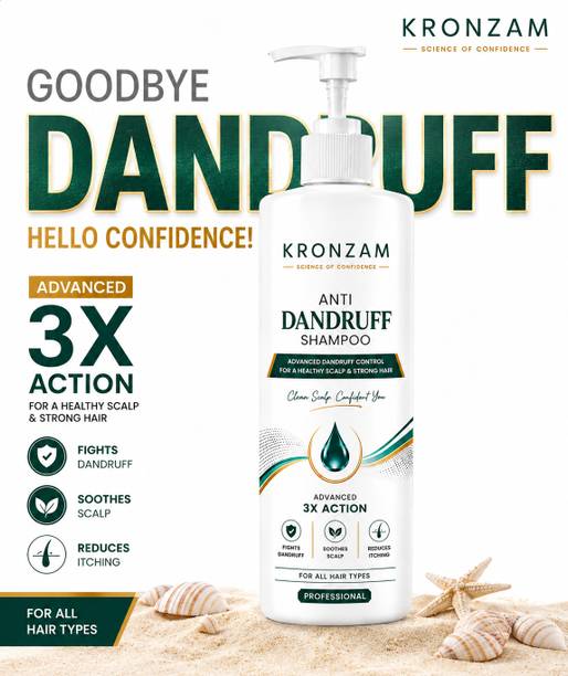 Kronzam Anti Dandruff Hair Shampoo | Sulfate Free Formula | For All Hair Types