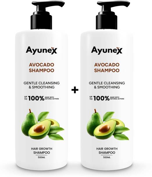 AYUNEX Avocado Shampoo | Softens Hair & Restores Shine | Nourishing & Sulphate-Free