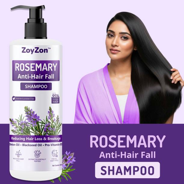 ZoyZon Rosemary Shampoo - Shampoo For Hair Fall - For Women & Men | Sulphate-Free