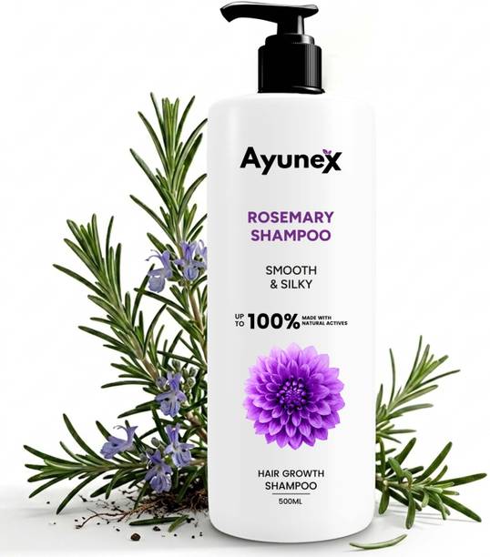 AYUNEX Rosemary Shampoo for Hair Fall Control | Natural Care | Smooth & Soft Hair