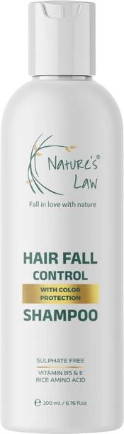 Nature's Law Sulphate Free Shampoo For Hair Fall Control with Color Protection