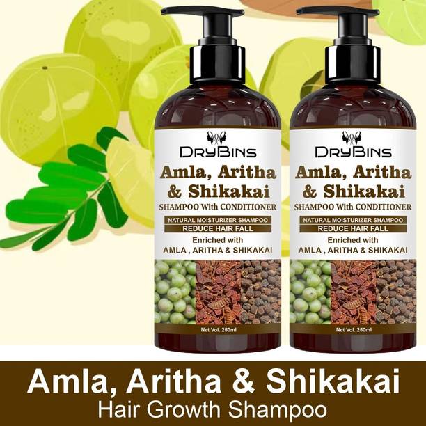 DRYBINS Amla Aritha Shikakai Shampoo With Conditioner For Hair Growth & Strong Hair