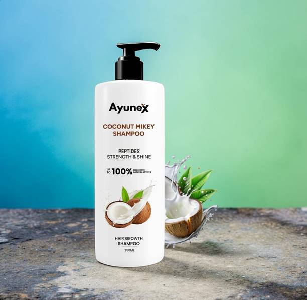 AYUNEX Coconut Milky Shampoo 250ml for Clean, Fresh Hair