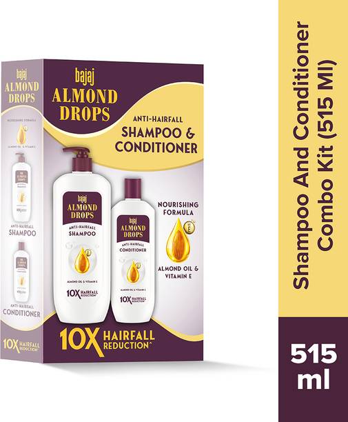 BAJAJ Almond Drops Anti Hairfall Shampoo and Conditioner Combo Kit