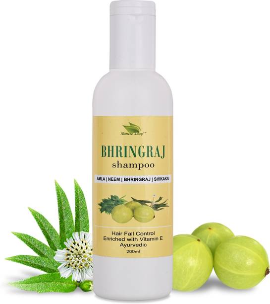nature leaf Bhringraj Shampoo with Amla, Neem, Bhringraj & Shikakai | Paraben|Sulphate Free