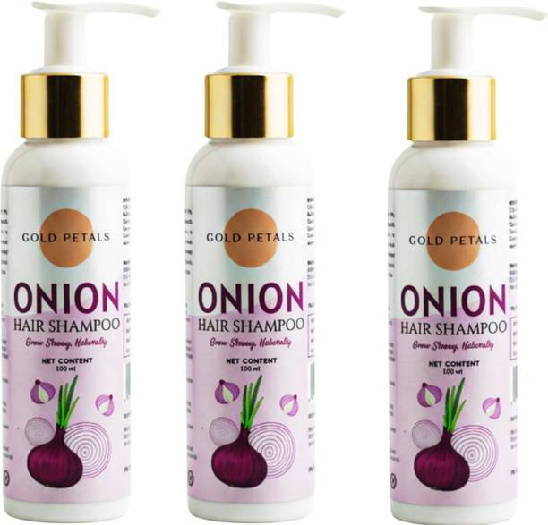 Gold Petals Onion Shampoo,Gold Petal Hair Shampoo,Gold Petal Hair Growth Shampoo Pack Of 3
