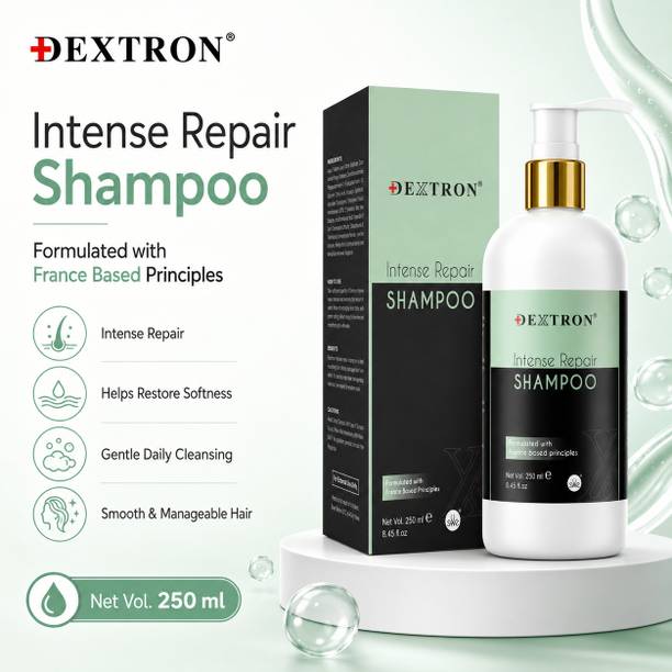 DEXTRON Intense Repair Shampoo for Dry Damaged Hair Smooth Strong Healthy HairCare Daily