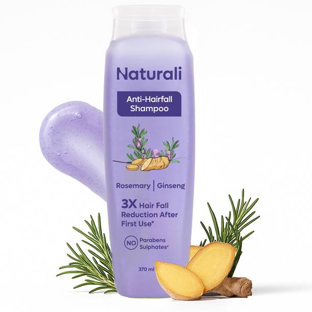 Naturali Anti Hairfall Shampoo with 3x Control | With Rosemary, Biotin & Ginseng