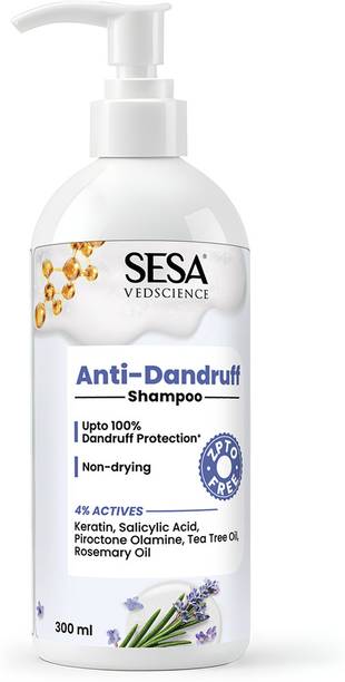 SESA Anti-Dandruff Shampoo - Upto 100% Dandruff Protection - Keratin, Salicylic Acid