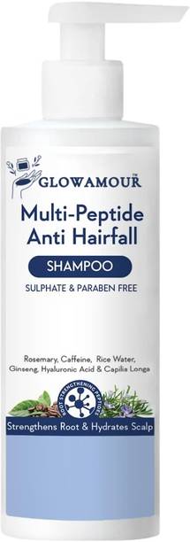 GLOWAMOUR Multi-Peptide Shampoo for Hair Fall Control | Gentle Daily Care