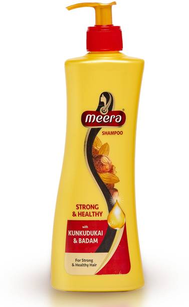 Meera Strong And Healthy Shampoo,With Kunkudukai & Badam,Paraben Free