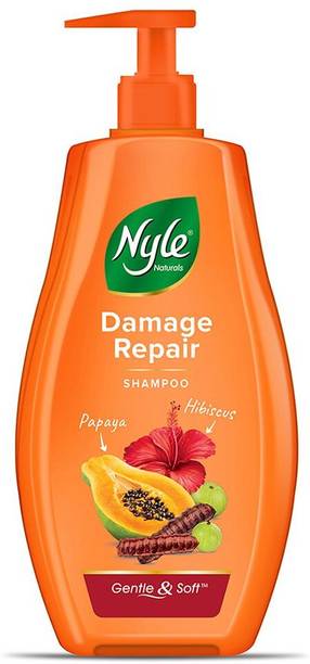 Nyle Naturals Damage Repair Shampoo, With Papaya, Hibiscus and Shikakai