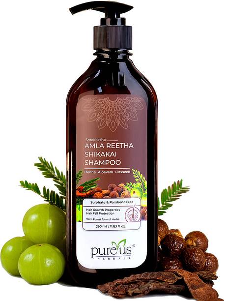 Pureus Herbals Amla Reetha Shikakai Sulphate & Paraben Free Shampoo