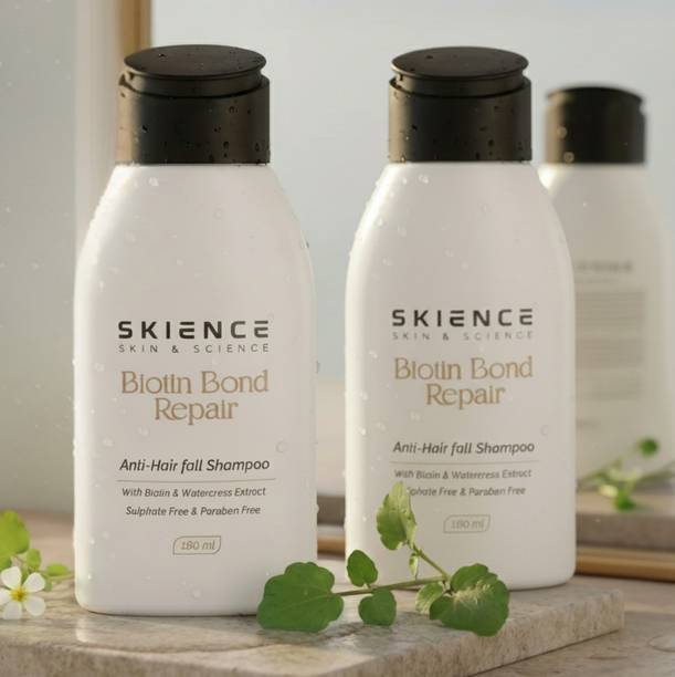 SKIENCE Anti-Hair Fall Shampoo Combo | Biotin Bond Repair
