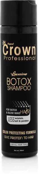Original crown Professional Luxurious Botox Sulphate Free Shampoo, Deep Cleanse & Prepares