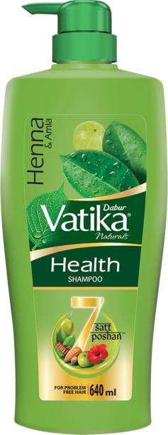 DABUR VATIKA Health Shampoo, With 7 natural ingredients, Controls Frizz