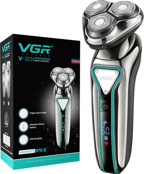 VGR V-323 Professional Men's Shaver Cordless Rechargeable, IPX6 Shaver For Men