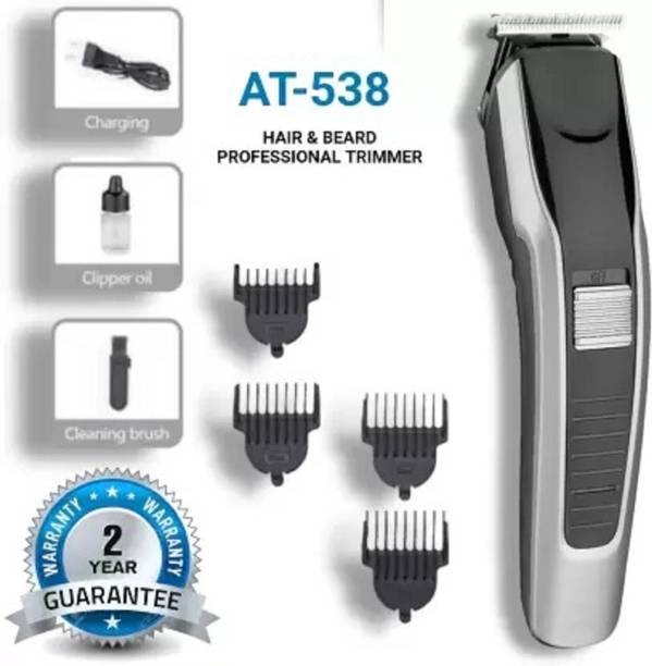 CLINLINSO 538 Trimmer For Men | Fast Charging Trimmer Men For Private Parts, Beard, Body Fully Waterproof Trimmer 45 min Runtime 4 Length Settings