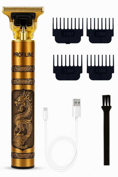 Profiline Hair Cutting Machine USB Chargeable Metal Vintage T9 Shaver For Men