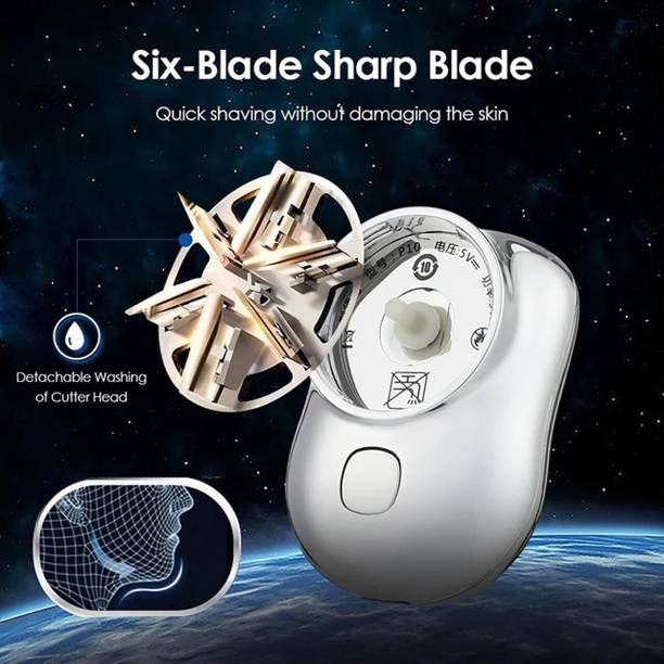 YAARISTYLE Mini Electric Shaver clean Portable Pocket Trimmer Beard and Hair Friendly Shaver For Men, Women