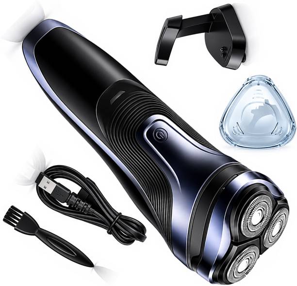 KME Rechargeable Cordless Electric Rotary Shaver for Men with 3 Heads  Shaver For Men