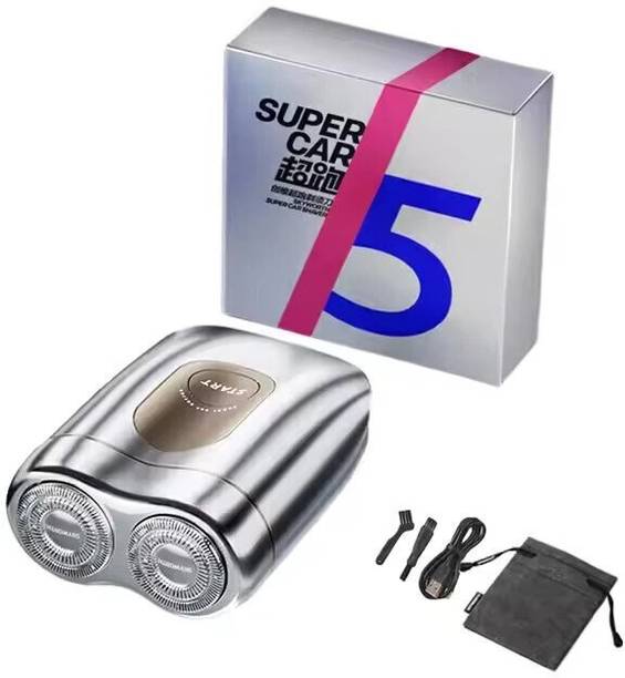 Yuva Pulse Super Car Dual Blade Electric Razor | Waterproof IPX7 | Quick USB Charging Shaver For Men