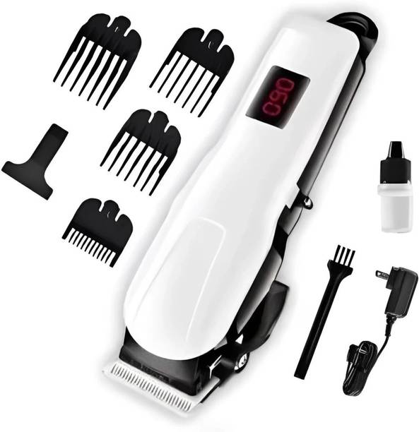 Zeno volt Cordless Hair Clipper Machine for Men with Digital Screen Trimmer 240 min  Runtime 5 Length Settings