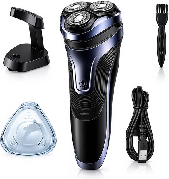 KME Rechargeable Rotary Electric Shaver 3 Head Cordless Beard Trimmer for Men  Shaver For Men