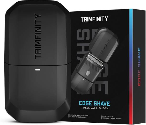 Trimfinity Edge Shave Men's Shaver | Mini Portable Electric Shaver for Men | Travel Razor  Shaver For Men