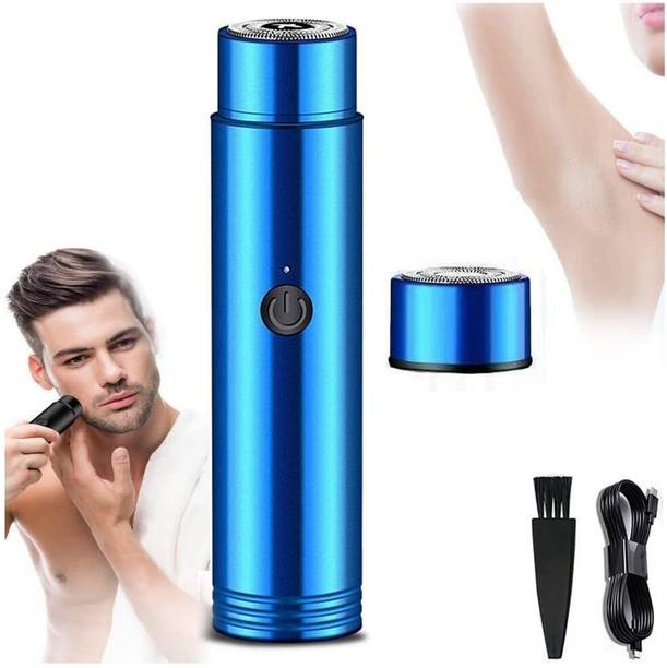 MICOYANG Mini Portable Pocket Size Rechargeable Shaver For Men (Blue) Shaver For Men
